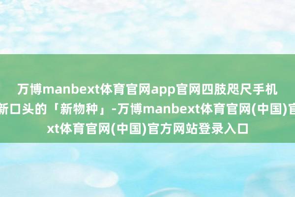 万博manbext体育官网app官网四肢咫尺手机阛阓中为数未几新口头的「新物种」-万博manbext体育官网(中国)官方网站登录入口